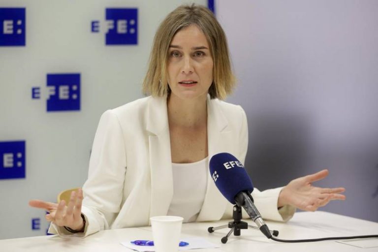 La lider de En Comu Podem en el Parlament Jessica Albiach analiza la propuesta de un referendum pactado entre el president Pere Aragones y el Estado en 2023 EFE Q Garcia