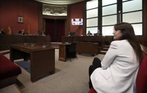 La presidenta suspendida del Parlament Laura Borras en el Tribunal Superior de Justicia de Cataluna TSJC Barcelona 10.02.23