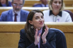 La ministra de Justicia PIlar Llop durante la sesion de control al Gobierno en el pleno del Senado 07.03.23. EFE K Huesca