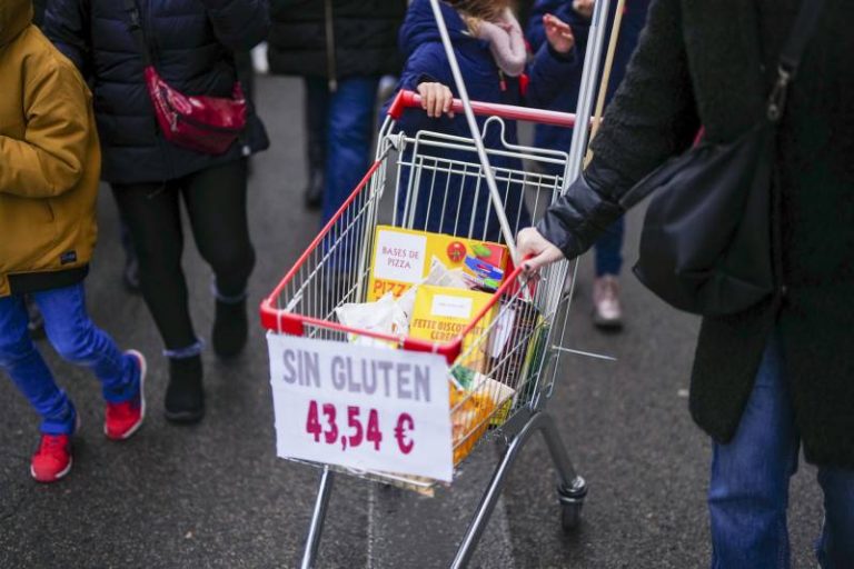 Manifestacion convocada por la Asociacion de Celiacos y Sensibles al Gluten bajo el lema sin gluten y sin pasta Madrid 5.3.23 EFE B Sanchez